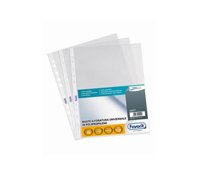Buste forate Special PP Linear buccia - 23 x 33 cm - trasparente - conf. 50 pezzi - Favorit - 100460066 - 8006779002209 - DMwebShop