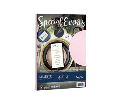 Carta metallizzata Special Events - A4 - 250 gr - rosa - conf. 10 fogli - Favini - A69S174 - 8007057617429 - DMwebShop