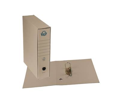 Registratore Eco New - dorso 8 cm - protocollo - 23 x 33 cm - grigio - conf. 12 pezzi - Brefiocart - 0201170-GR - 8014819012422 - DMwebShop