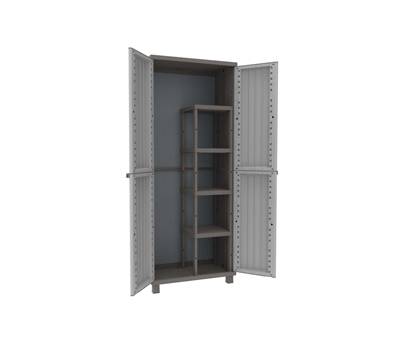 Armadio JWood 368 - 2 ante - 68 x 37,5 x 170 cm- PPL - effetto legno - grigio tortora - Terry - 1002716 - 8005646027161 - DMwebShop