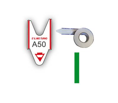 Rotolo da 2000 ticket per elimina code - verde - conf. 5 rotoli - Printex - TR/ROLL/VER - 8032618974192 - DMwebShop