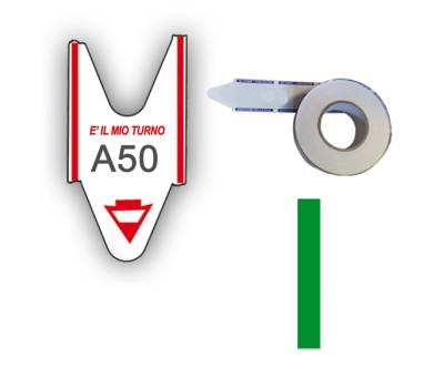 Rotolo da 2000 ticket per elimina code - verde - conf. 5 rotoli - Printex - TR/ROLL/VER - 8032618974192 - DMwebShop