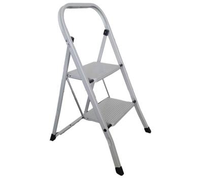 Scala sgabello Dali' - 2 gradini - acciaio verniciato grigio - Marchetti - 21389 - 8021227008404 - DMwebShop