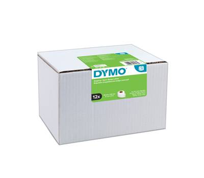 Rotolo 220 etichette LW 54 x 101 mm carta spedizione badge bianco value pack 12 pezzi - 14752