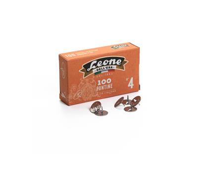 Puntine - n. 4 - acciaio lucido - scatola 100 pezzi - conf. 10 pezzi - Leone dell'era - PL4 - 49774A - DMwebShop