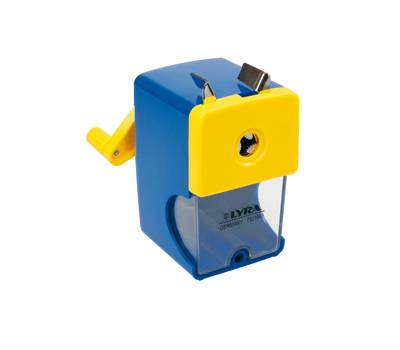 Temperamatite a manovella con contenitore - 1 foro - Lyra - L7321660 - 4084900830079 - DMwebShop