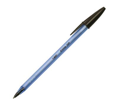 Penna a sfera con cappuccio Cristal Soft - punta 1,2mm - nero - conf. 50 pezzi - Bic - 951433 - 3086123355354 - DMwebShop
