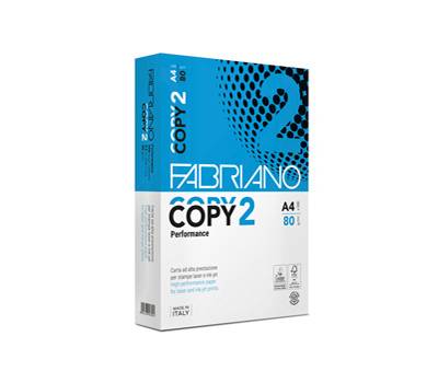 Carta fotocopie Copy 2 A4,80 gr bianco confezione 500 fogli Fabriano - 41021297,786
