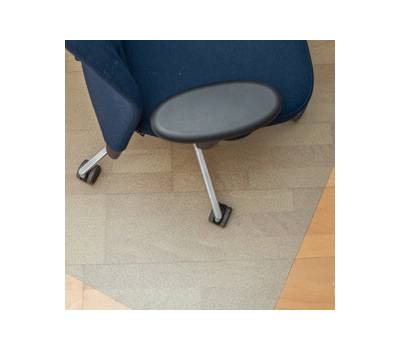 Tappeto salvapavimenti rettangolare 90 x 120 cm plastica riciclata trasparente - 9911