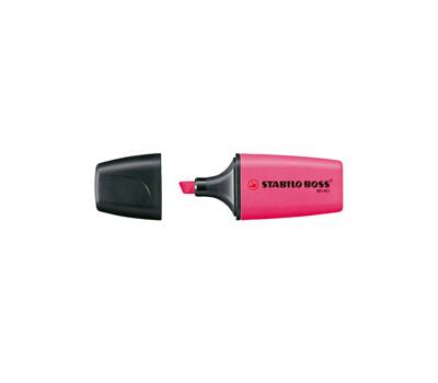 Evidenziatore Boss Mini - punta a scalpello - tratto 2 - 5 mm - rosa 56 - conf. 10 pezzi - Stabilo - 07/56 - 4006381197601 - DMwebShop