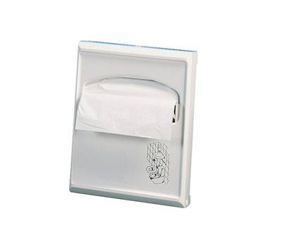 Dispenser per carta copriwater Mini - 23 x 5,5 x 29,5 cm - bianco - Mar Plast - A53002 - 8020090022128 - DMwebShop