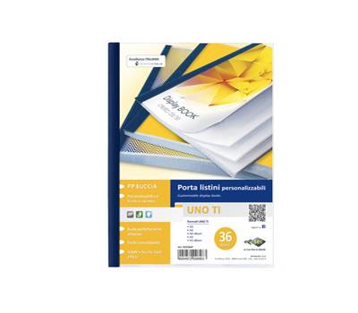Portalistini personalizzabile Uno TI - 22 x 30 cm - 36 buste - blu - Sei Rota - 55223607 - 8004972006963 - DMwebShop