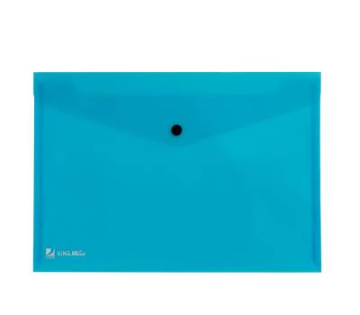 Busta con bottone Pull - 21 x 29,7 cm - azzurro - conf. 5 pezzi - King Mec - 00111316 - 8004389067724 - DMwebShop