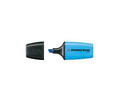 Evidenziatore Boss Mini - punta a scalpello - tratto 2 - 5 mm - azzurro 31 - conf. 10 pezzi - Stabilo - 07/31 - 4006381197571 - DMwebShop