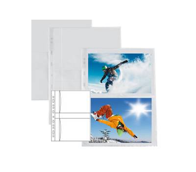 Buste forate Atla F - porta foto 4 spazi - 13 x 18 cm - trasparente - conf. 10 pezzi - Sei Rota - 662502 - 8004972012889 - DMwebShop