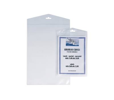 Porta Avvisi Appendimi PPL - 22 x 30 cm - trasparente - conf. 10 pezzi - Sei Rota - 412230 - 8004972017662 - DMwebShop
