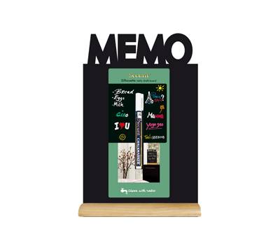 Lavagna da tavolo Silhouette - 34,5 x 21 cm - forma memo - nero - Securit - FBT-MEMO - 8718226495921 - DMwebShop