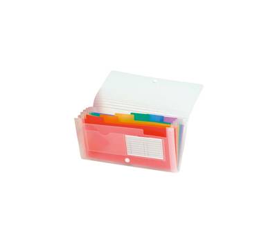 Classificatore Crystal - 7 tasche - PP - 14 x 26 cm - Exacompta - 55398E - 3130630553984 - DMwebShop