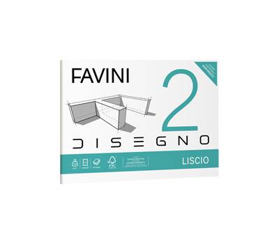 Album conf. 10 pezzi - Favini 2 - 24 x 33 cm - 110 gr - 20 fogli - liscio - A140514 - 8008007057340013 - DMwebShop