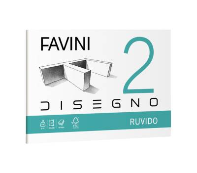 Album conf. 5 pezzi - Favini 2 - 33 x 48 cm - 110 gr - 10 fogli - ruvido - A172313 - 8007057371000 - DMwebShop