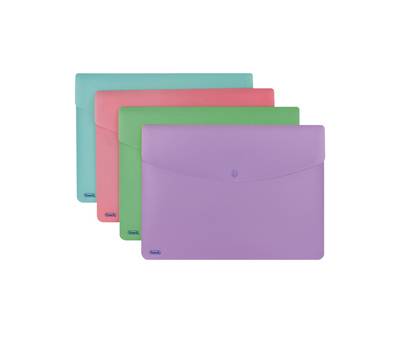 Buste con bottone Pastel - PPL - A4 - colori assortiti - conf. 30 pezzi - Favorit - 400116128 - 8006779023730 - DMwebShop