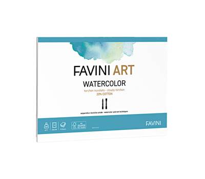 Blocco Watercolor 35 x 50 cm 340gr 10 fogli Art - 6657