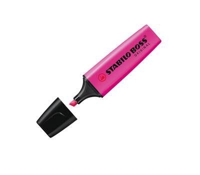 Evidenziatore Boss Original punta a scalpello tratto 2 5 mm lilla 58 Stabilo 70 58 - 4446