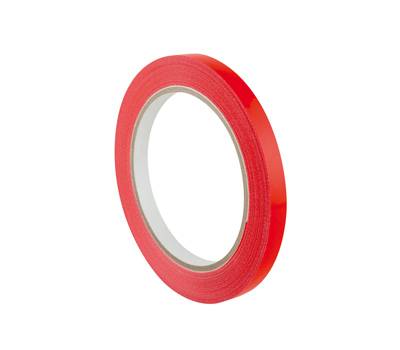 Nastro adesivo 350 - 9 mm - PVC - rosso - rotolo da 66 mt - conf. 16 pezzi - Eurocel - 000401063 - 39429A - DMwebShop