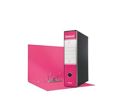 Registratore Oxford G85 - dorso 8 cm - protocollo - 23 x 33 cm - fucsia - conf. 6 pezzi - Esselte - 390785900 - 8004157785904 - DMwebShop