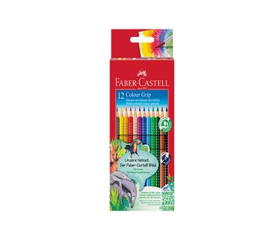 Matite colorate Color Grip acquerellabili Faber Castell scatola 12 pezzi - 16790