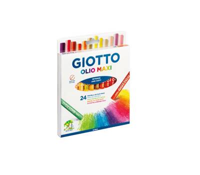 Pastelli a olio lunghezza 70 mm diametro 11 mm colori assortiti Giotto F293800 - 7349