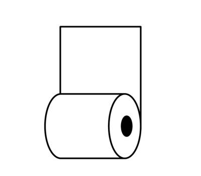 Rotolo per distributori self service - 59,5 mm x 85 mt - 70 gr-m2 - conf. 4 pezzi - Rotolificio Pugliese - TER787 - 8056234802974 - DMwebShop