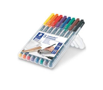 Pennarello Astucci Lumocolor permanent 318 - punta 6 mm - colori assortiti - Staedtler - 318WP8 - 4007817323694 - DMwebShop