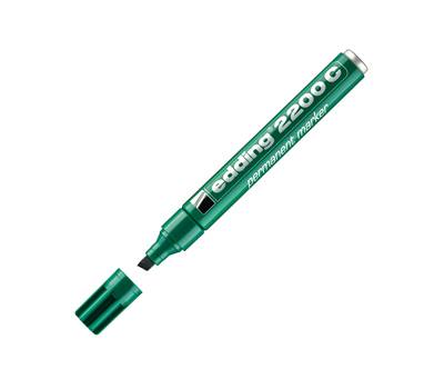 Marcatore permanente 2200c - punta a scalpello - 1,5 - 5 mm - verde - conf. 10 pezzi - Edding - E-2200C 004 - 4004764878581 - DMwebShop