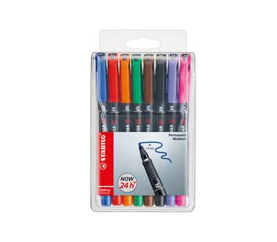 Pennarello OHPen universal permanente 843 - punta media 1 mm - colori assortiti - conf. 8 pezzi - Stabilo - 843/8 - 4006381114967 - DMwebShop
