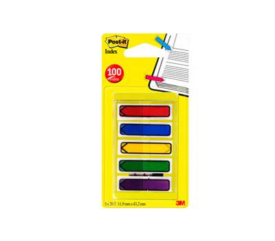 Segnapagina Index Mini Freccia - 12 x 43,2 mm - 5 colori classici - conf. 100 pezzi - Post-it - 7000038078 - 4054596007482 - DMwebShop