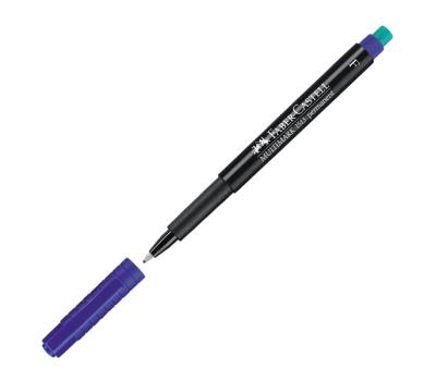 Pennarello Multimark universale permanente con gomma - punta fine 0,6 mm - blu - conf. 10 pezzi - Faber Castell - 151351 - 4005401513513 - DMwebShop