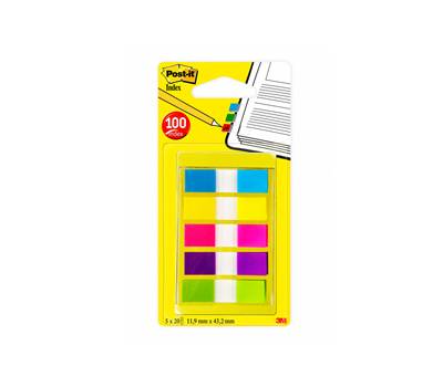 Segnapagina Index Mini - 683-5CBEU - 12 x 43,1 mm - 5 colori vivaci - conf. 100 pezzi - Post-it - 7000101800 - 3134375317085 - DMwebShop