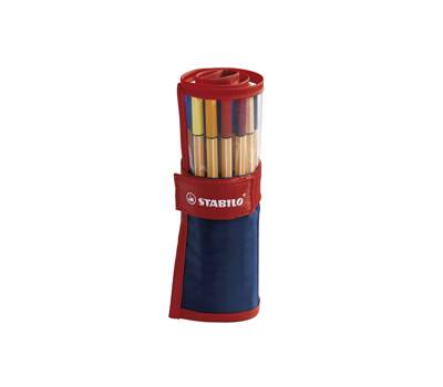 Fineliner Point 88 - tratto 0,4 mm - colori assortiti - rollerset 25 pezzi - Stabilo - 8825-021 - 4006381360692 - DMwebShop