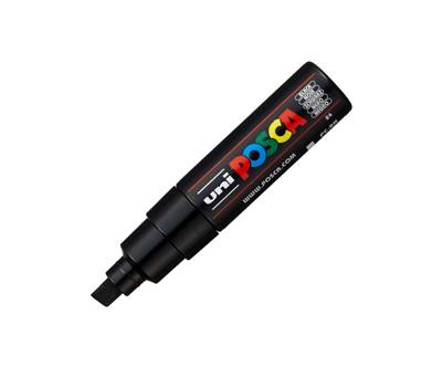 Marcatore a base d'acqua Uni Posca PC8K punta large a scalpello 8 mm nero - M PC8K N - 4902778916452 - DMwebShop Marcatore a base d'acqua Uni Posca PC8K punta large a scalpello 8 mm nero - M PC8K N - 4902778916452 - DMwebShop