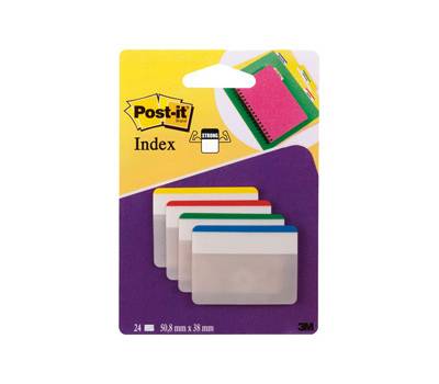 Segnapagina - Post it Index Strong - per archivio - 50,8 x 38 mm - colori classici - conf. 24 pezzi - 7000029877 - 51131973442 - DMwebShop