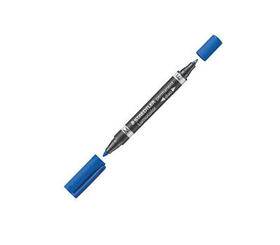 Pennarello Lumocolor Permanent Duo 348 punta feltro - punta 0,6 mm e 1,5 mm - blu - Staedtler - 348-3 - 4007817348017 - DMwebShop Pennarello Lumocolor Permanent Duo 348 punta feltro - punta 0,6 mm e 1,5 mm - blu - Staedtler - 348-3 - 4007817348017 - DMwebShop