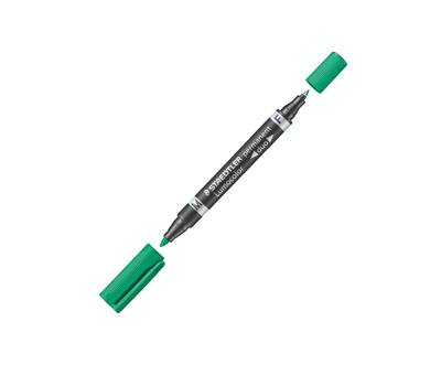 Pennarello Lumocolor Permanent Duo 348 punta feltro - punta 0,6 mm e 1,5 mm - verde - Staedtler - 348-5 - 4007817348024 - DMwebShop Pennarello Lumocolor Permanent Duo 348 punta feltro - punta 0,6 mm e 1,5 mm - verde - Staedtler - 348-5 - 4007817348024 - DMwebShop