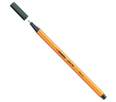 Fineliner Point 88 - tratto 0,4 mm - verde oliva 63 - conf. 10 pezzi - Stabilo - 88/63 - 4006381292368 - DMwebShop