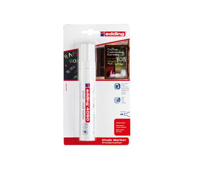 Marcator 4090 - punta scalpello - 4 - 15 mm - bianco - Edding - E-4090 049 - 4004764787975 - DMwebShop