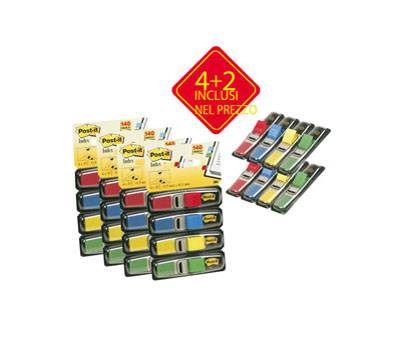 Segnapagina Index Mini - 4 colori classici - Value Pack 4+2 (blister da 140 segnapagina ciascuno) - Post-it - 7000081603 - 40467193780122 - DMwebShop