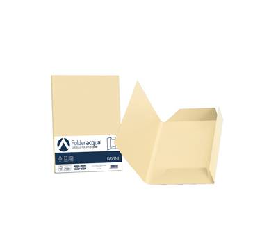 Cartelline 3 lembi Acqua - 200 gr - 24,5 x 34,5 cm - camoscio - conf. 25 pezzi - Favini - A50R434 - 8007057260250 - DMwebShop