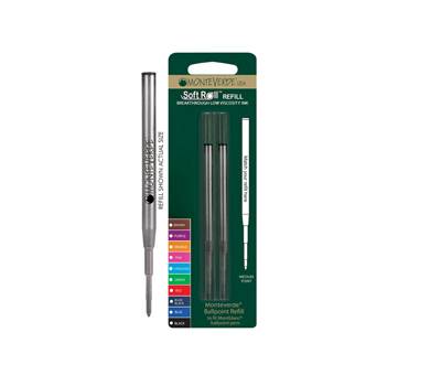 Refill per sfera Montblanc - punta media - nero - conf. 2 pezzi - Monteverde - J222301 - 64761A - DMwebShop