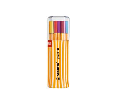 Fineliner Point 88 - tratto 0,4 mm - colori assortiti - conf. Twin-Pack 20 pezzi - Stabilo - 8820-01 - 4006381340977 - DMwebShop