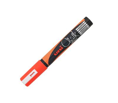 Marcatore a gesso liquido Uni Chalk Marker - punta tonda - 1,8 - 2,5 mm - arancio fluo - Uni Mitsubishi - M PWE5M ACF - 4902778140031 - DMwebShop